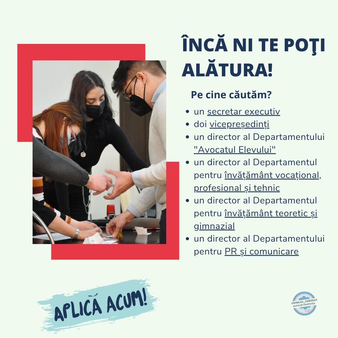 Încă ni te poți alătura!