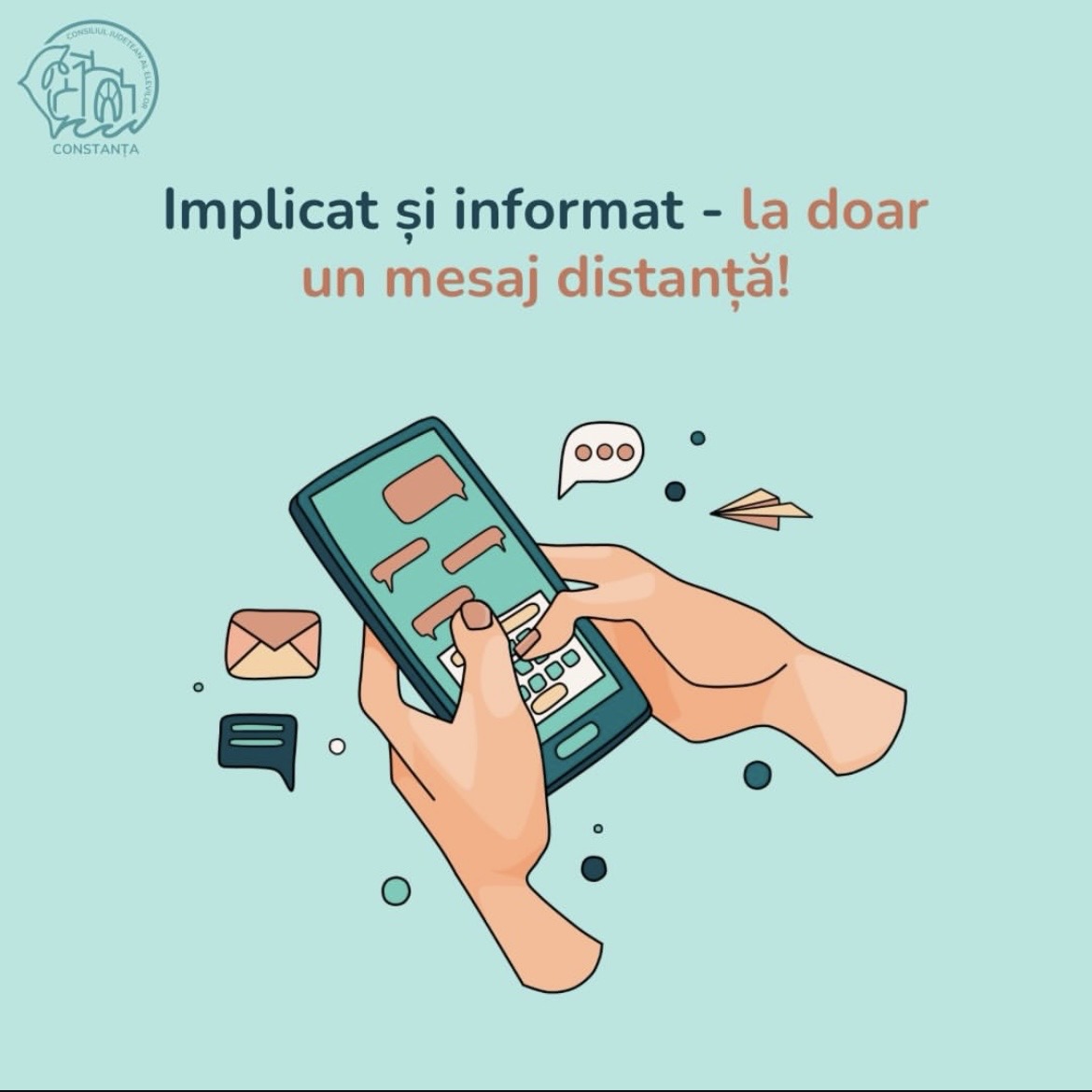 Implicat și informat – la doar un mesaj distanță