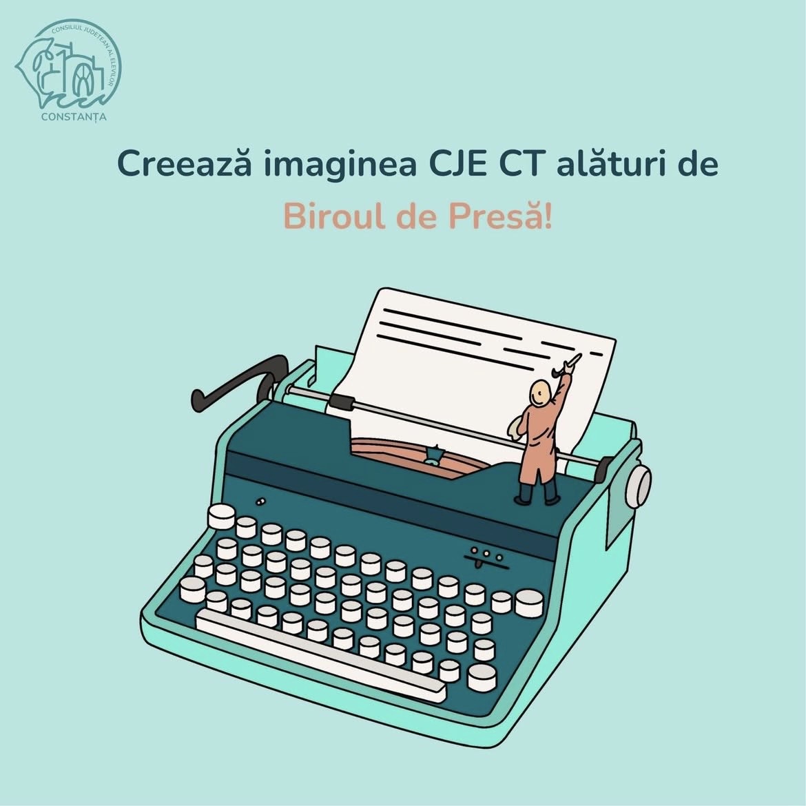 Creează imaginea CJE CT alături de Biroul de Presă